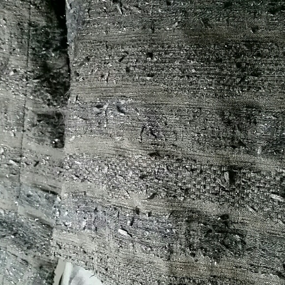 Gryphon New York Sparkly Black Stripe Tweed Jacket - Picture 5 of 7